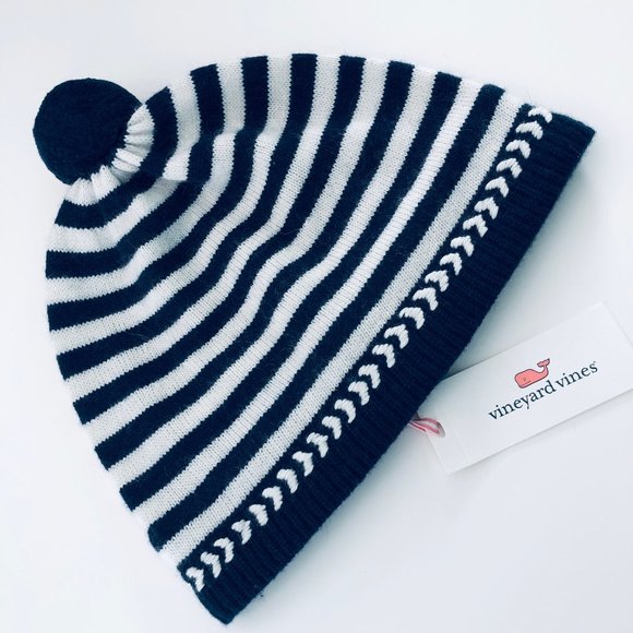 VINEYARD VINES Nautical Navy/White Stripe Hat L/XL - Picture 1 of 4